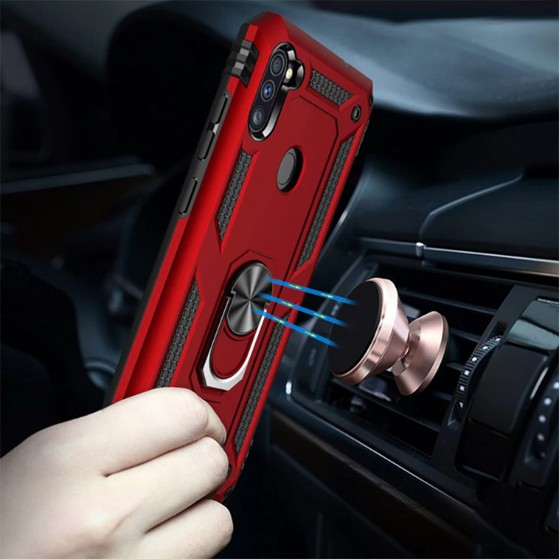Galaxy A11 Kılıf Zore Vega Kapak Gri