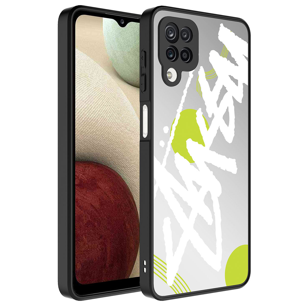 Galaxy A12 Kılıf Aynalı Desenli Kamera Korumalı Parlak Zore Mirror Kapak Pati