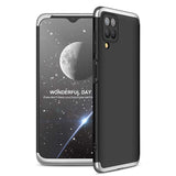 Galaxy A12 Kılıf Zore Ays Kapak Siyah-Gri