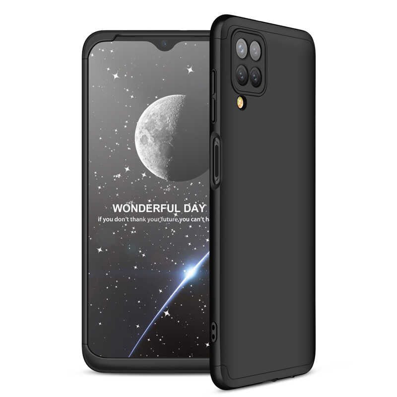 Galaxy A12 Kılıf Zore Ays Kapak Siyah