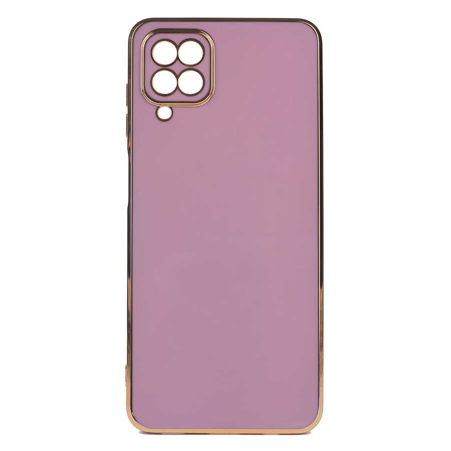 Galaxy A12 Kılıf Zore Bark Kapak Mor