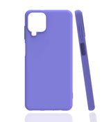Galaxy A12 Kılıf Zore Biye Silikon Lila