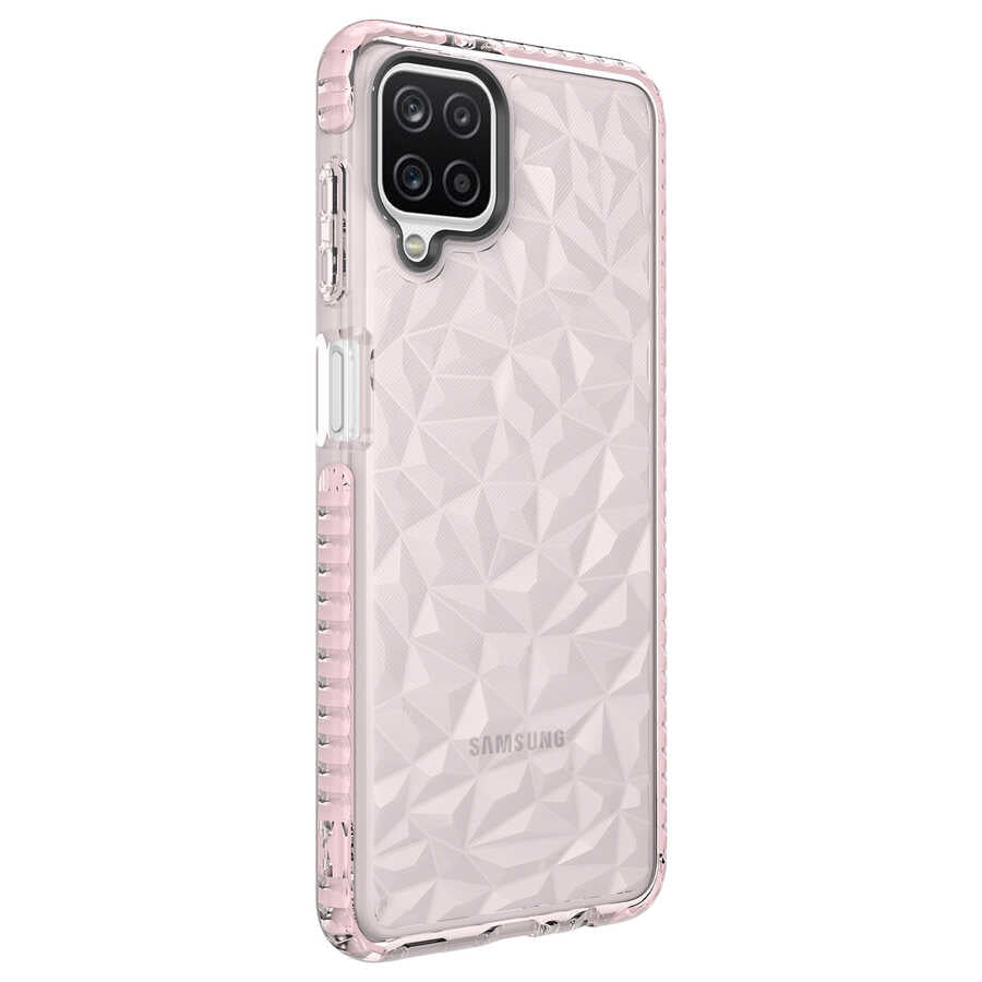 Galaxy A12 Kılıf Zore Buzz Kapak Siyah