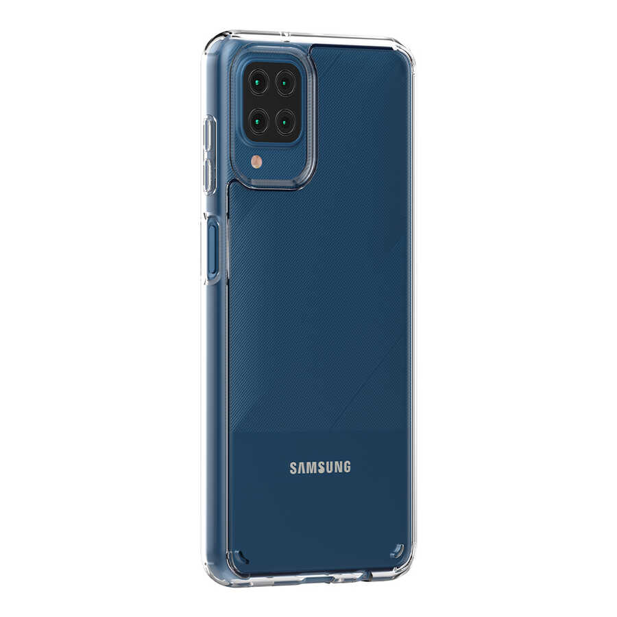 Galaxy A12 Kılıf Zore Coss Kapak Renksiz