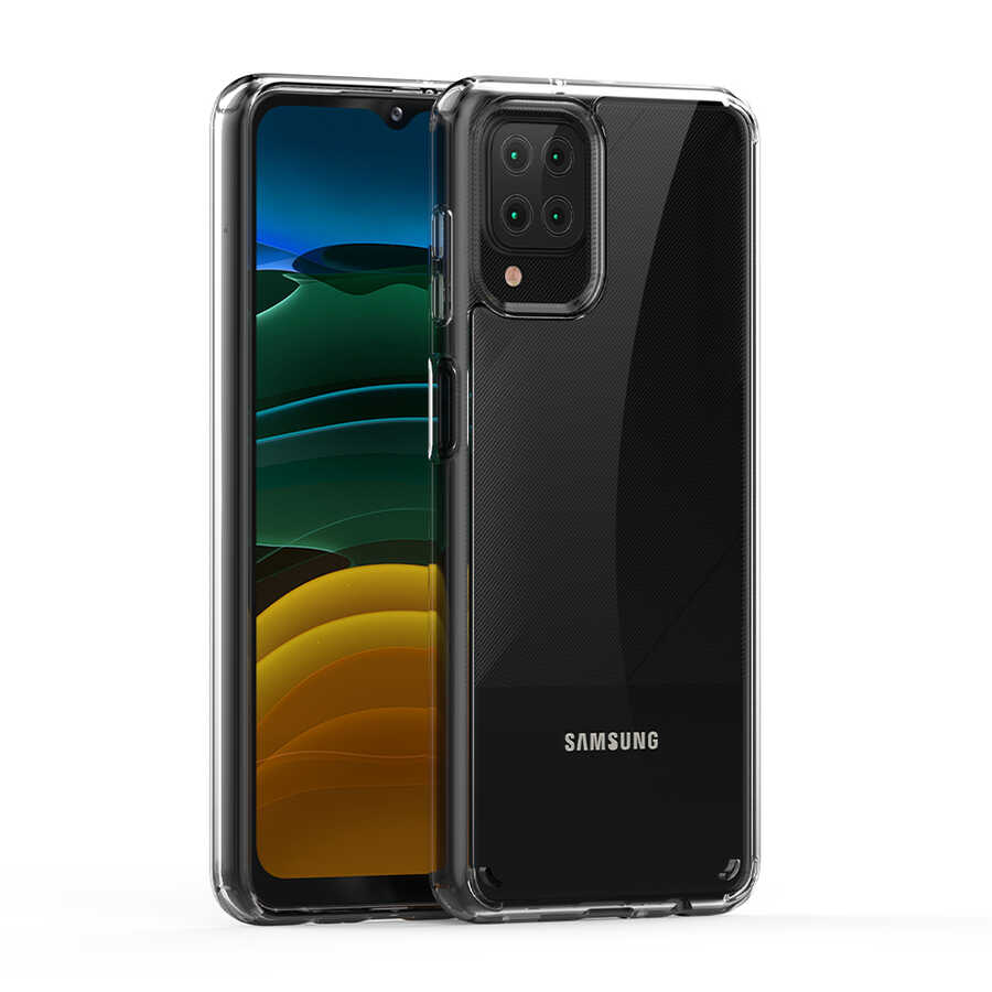 Galaxy A12 Kılıf Zore Coss Kapak Renksiz