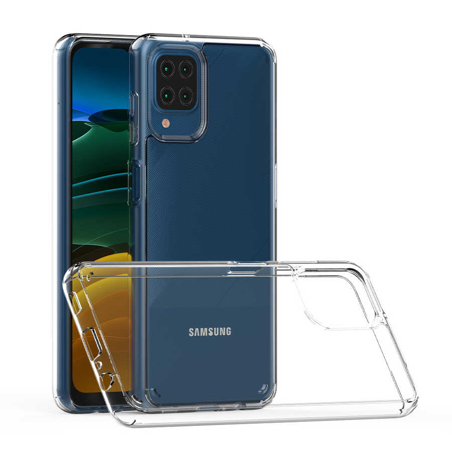 Galaxy A12 Kılıf Zore Coss Kapak Renksiz