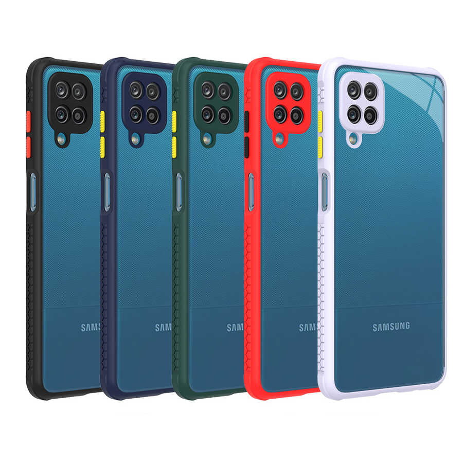 Galaxy A12 Kılıf Zore Kaff Kapak Mor