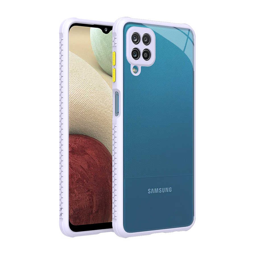 Galaxy A12 Kılıf Zore Kaff Kapak Mor