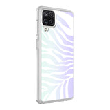 Galaxy A12 Kılıf Zore M-Blue Desenli Kapak Heart No3