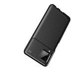 Galaxy A12 Kılıf Zore Negro Silikon Kapak Kahverengi