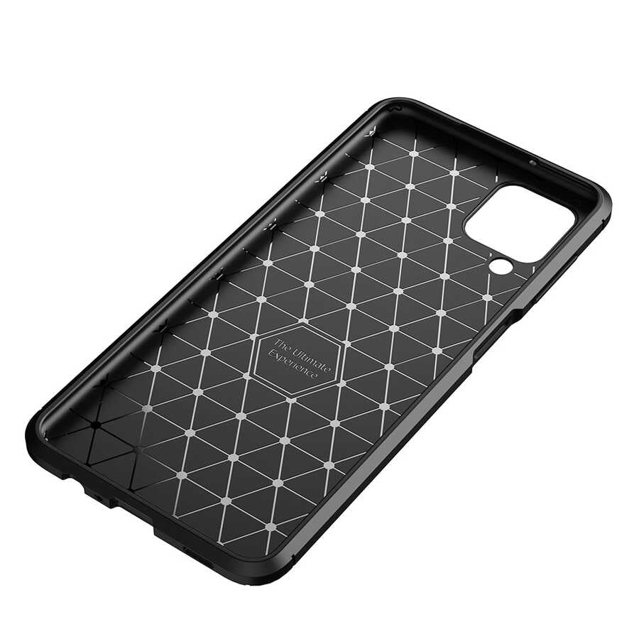 Galaxy A12 Kılıf Zore Negro Silikon Kapak Kahverengi