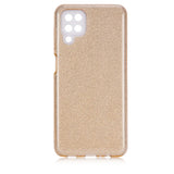 Galaxy A12 Kılıf Zore Shining Silikon Rose Gold