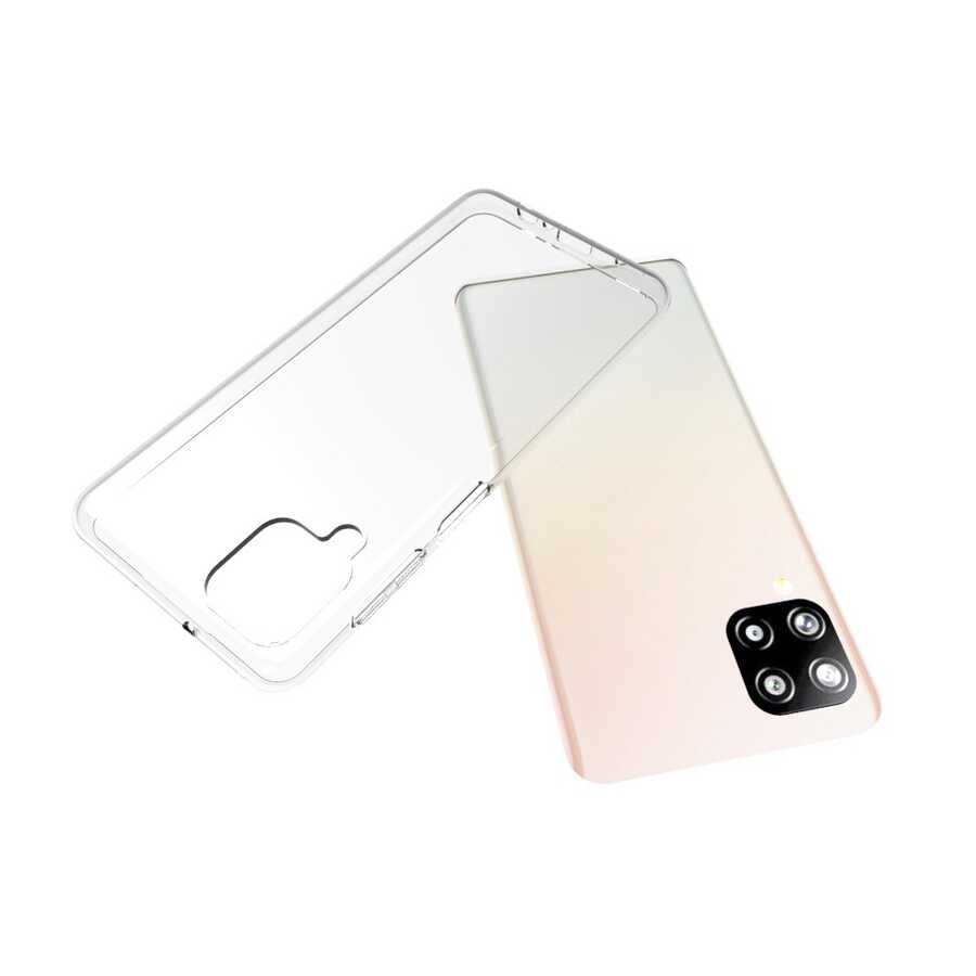 Galaxy A12 Kılıf Zore Süper Silikon Kapak Renksiz