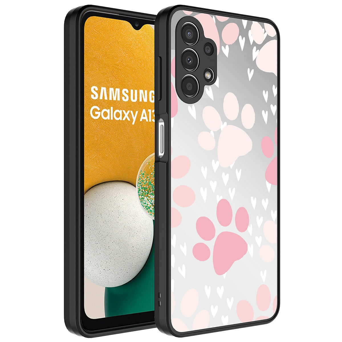 Galaxy A13 4G Kılıf Aynalı Desenli Kamera Korumalı Parlak Zore Mirror Kapak Pati