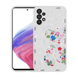 Galaxy A13 4G Kılıf Desenli Sert Silikon Zore Mumila Kapak Lilac Bear