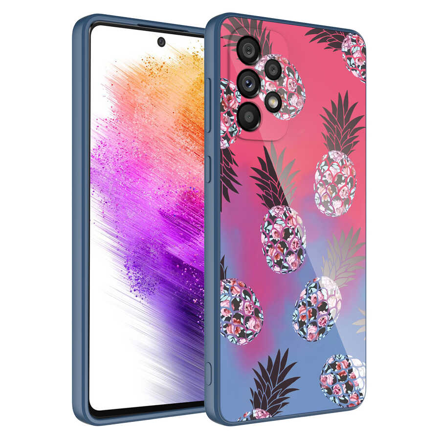 Galaxy A13 4G Kılıf Kamera Korumalı Desenli Sert Silikon Zore Epoksi Kapak NO6