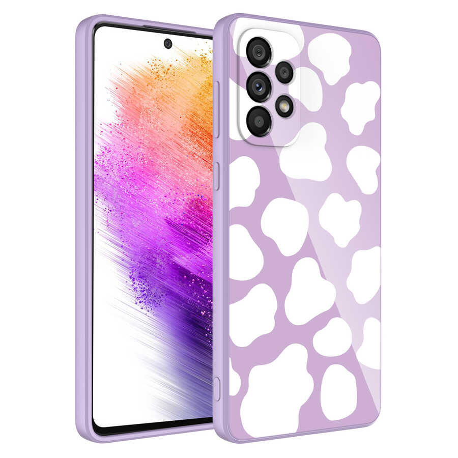 Galaxy A13 4G Kılıf Kamera Korumalı Desenli Sert Silikon Zore Epoksi Kapak NO6