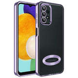 Galaxy A13 4G Kılıf Kamera Korumalı Logo Gösteren Zore Omega Kapak Sierra Mavi