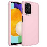 Galaxy A13 4G Kılıf Metal Çerçeve ve Buton Tasarımlı Silikon Zore Luna Kapak Siyah