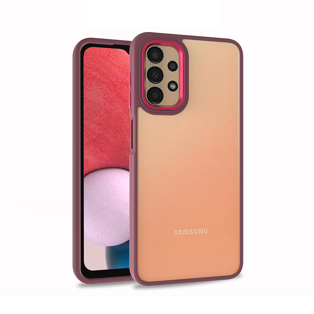 Galaxy A13 4G Kılıf Zore Flora Kapak Kırmızı