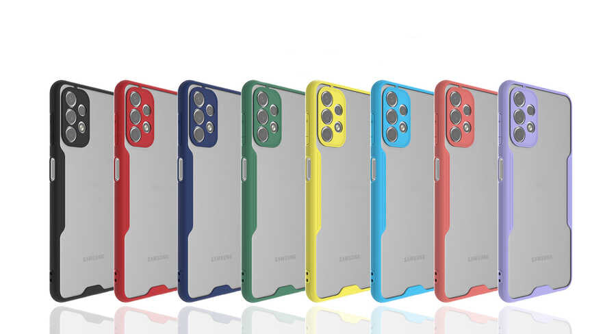 Galaxy A13 4G Kılıf Zore Parfe Kapak Kırmızı