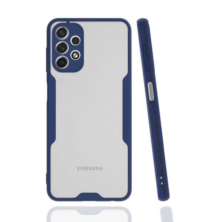 Galaxy A13 4G Kılıf Zore Parfe Kapak Lacivert