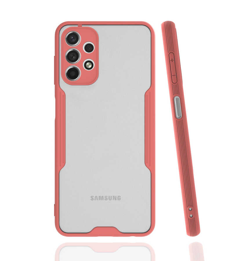 Galaxy A13 4G Kılıf Zore Parfe Kapak Pembe
