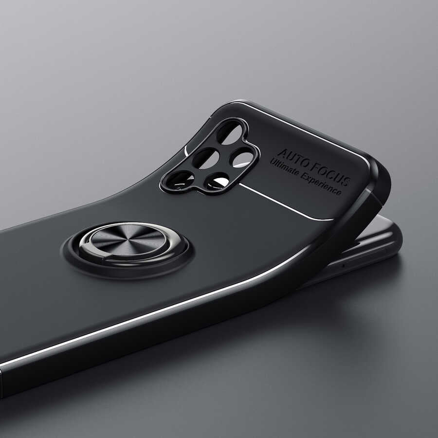 Galaxy A13 4G Kılıf Zore Ravel Silikon Kapak Siyah