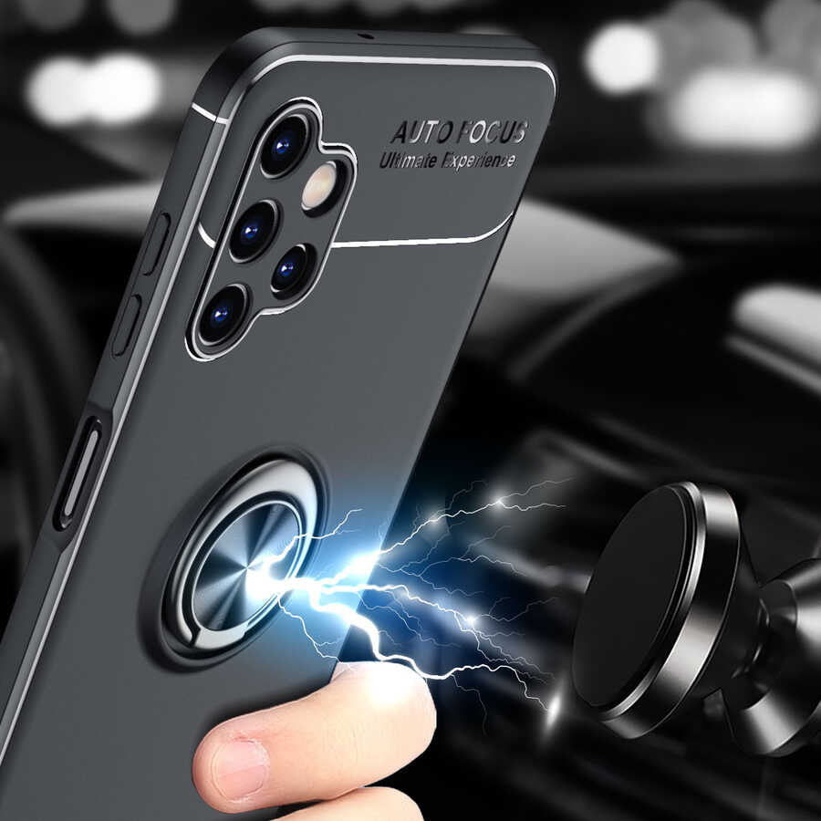 Galaxy A13 4G Kılıf Zore Ravel Silikon Kapak Kırmızı