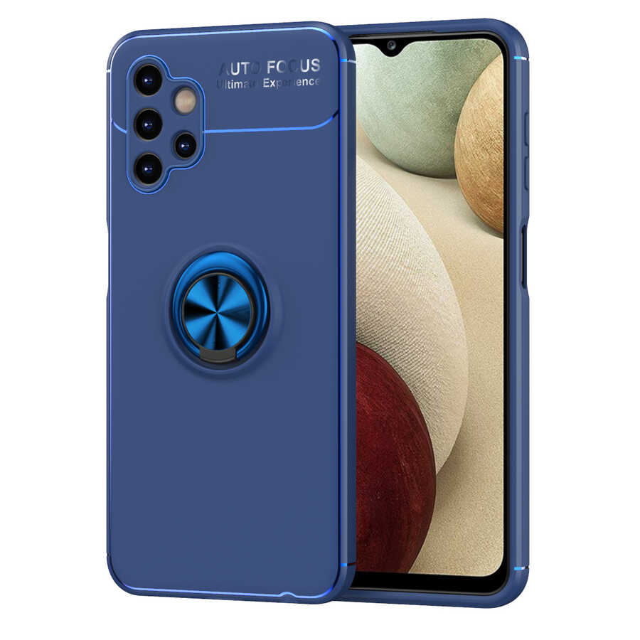 Galaxy A13 4G Kılıf Zore Ravel Silikon Kapak Mavi