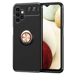 Galaxy A13 4G Kılıf Zore Ravel Silikon Kapak Siyah-Rose Gold