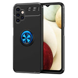 Galaxy A13 4G Kılıf Zore Ravel Silikon Kapak Siyah-Mavi