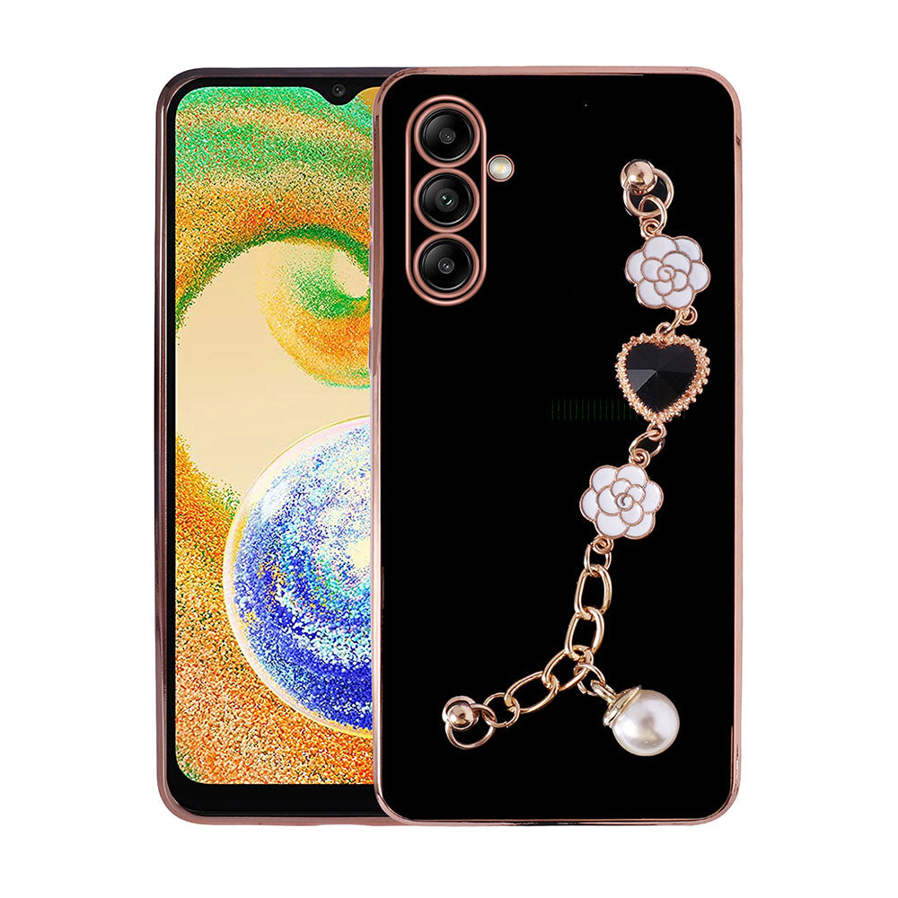 Galaxy A13 5G Kılıf El Tutamaçlı Kamera Korumalı Zore Taka Silikon Kapak Pembe