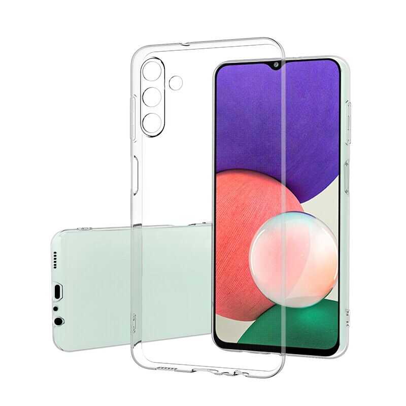 Galaxy A13 5G Kılıf Zore Süper Silikon Kapak Renksiz