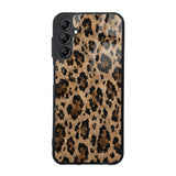 Galaxy A14 5G Kılıf Kamera Korumalı Desenli Zore Lusi Kapak Kahve Leopar