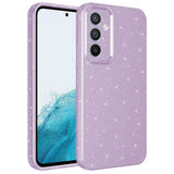 Galaxy A14 Kılıf Kamera Korumalı Simli Lüks Zore Koton Kapak Lila