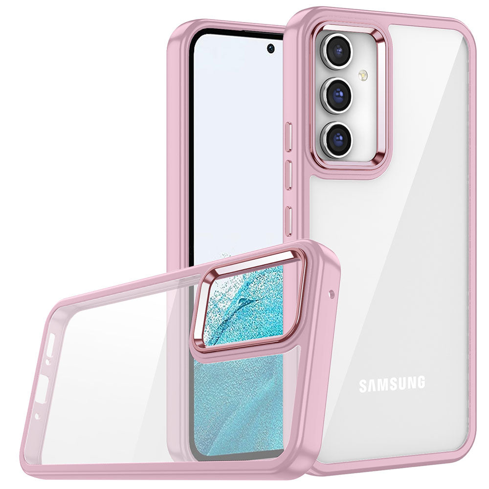 Galaxy A14 Kılıf Zore Flora Kapak Rose Gold