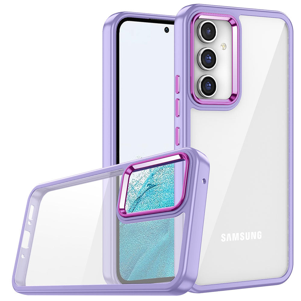 Galaxy A14 Kılıf Zore Flora Kapak Lila