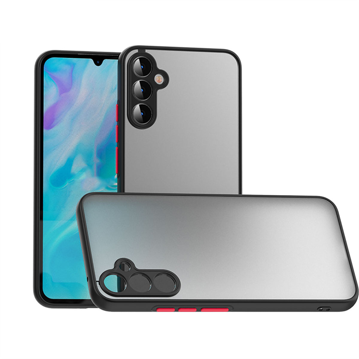 Galaxy A14 Kılıf Zore Hux Kapak Siyah