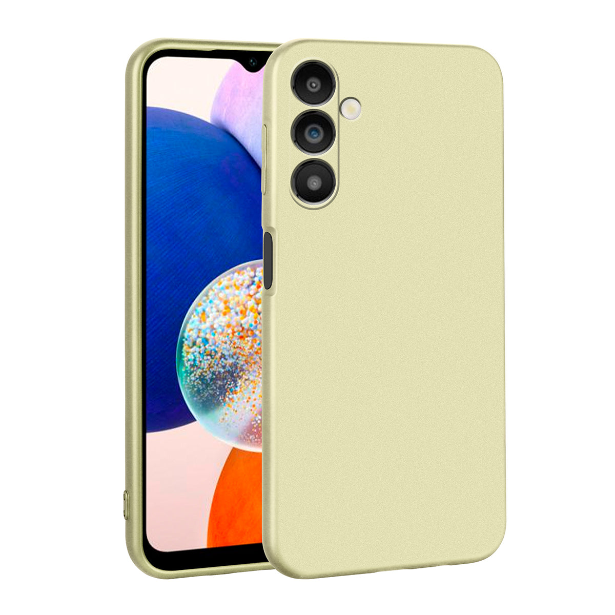 Galaxy A14 Kılıf Zore Premier Silikon Kapak Gold