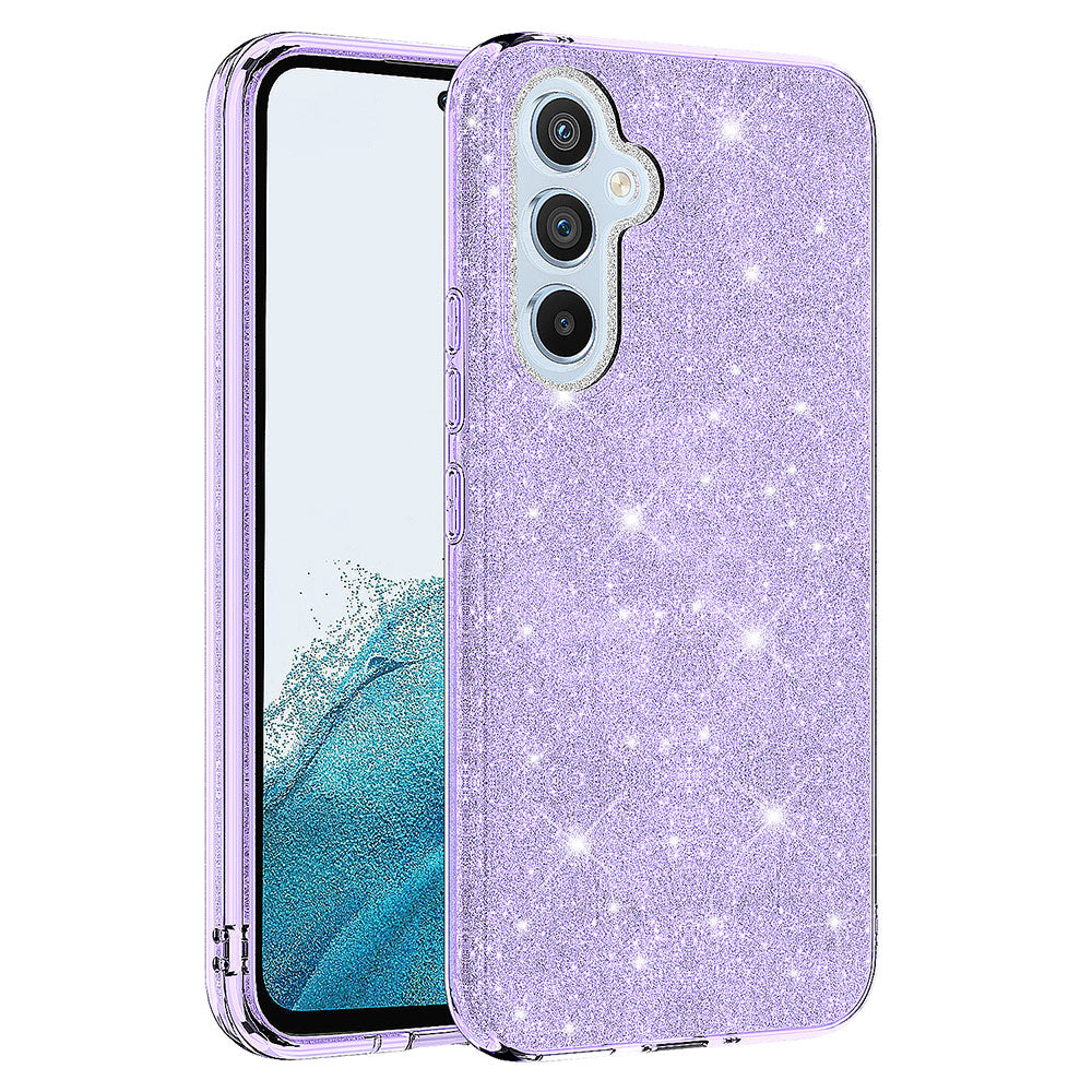 Galaxy A14 Kılıf Zore Shining Silikon Gold