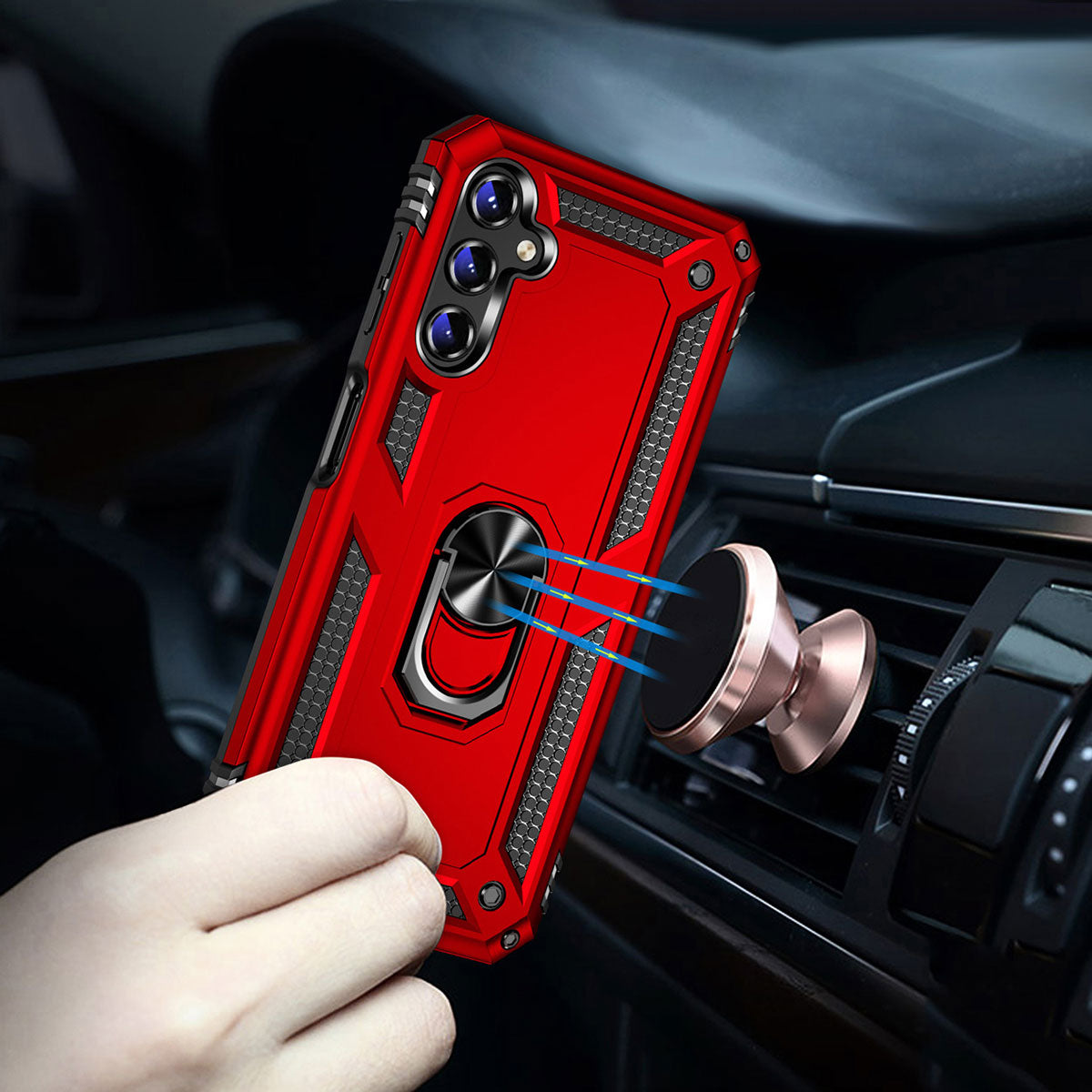 Galaxy A14 Kılıf Zore Vega Kapak Mavi