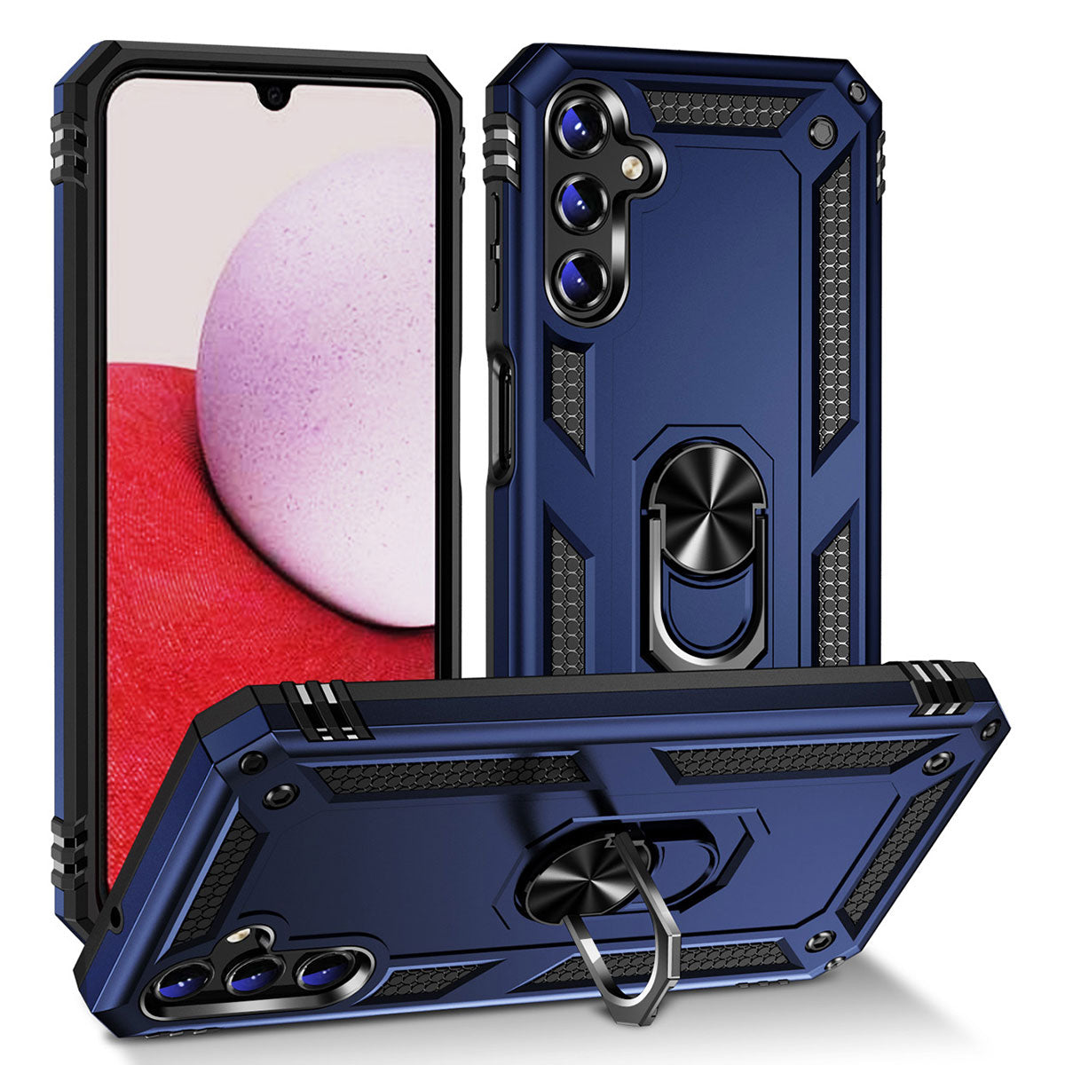 Galaxy A14 Kılıf Zore Vega Kapak Mavi