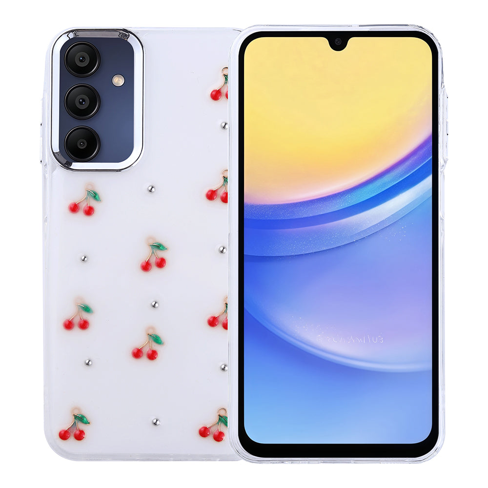 Galaxy A15 Kılıf Airbag Tasarımlı Simli Şeffaf Zore Kutup Kapak Fiyonk