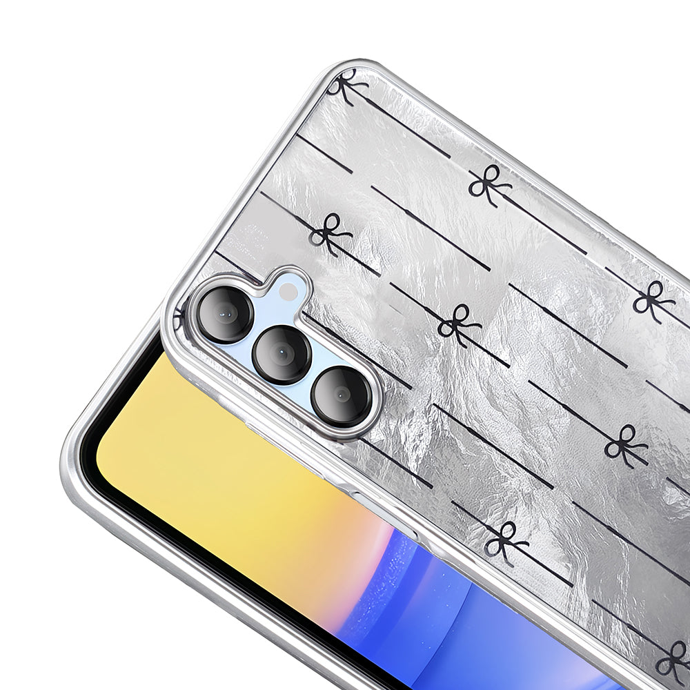 Galaxy A15 Kılıf Desenli Zore Mep Kapak Gold Leopar