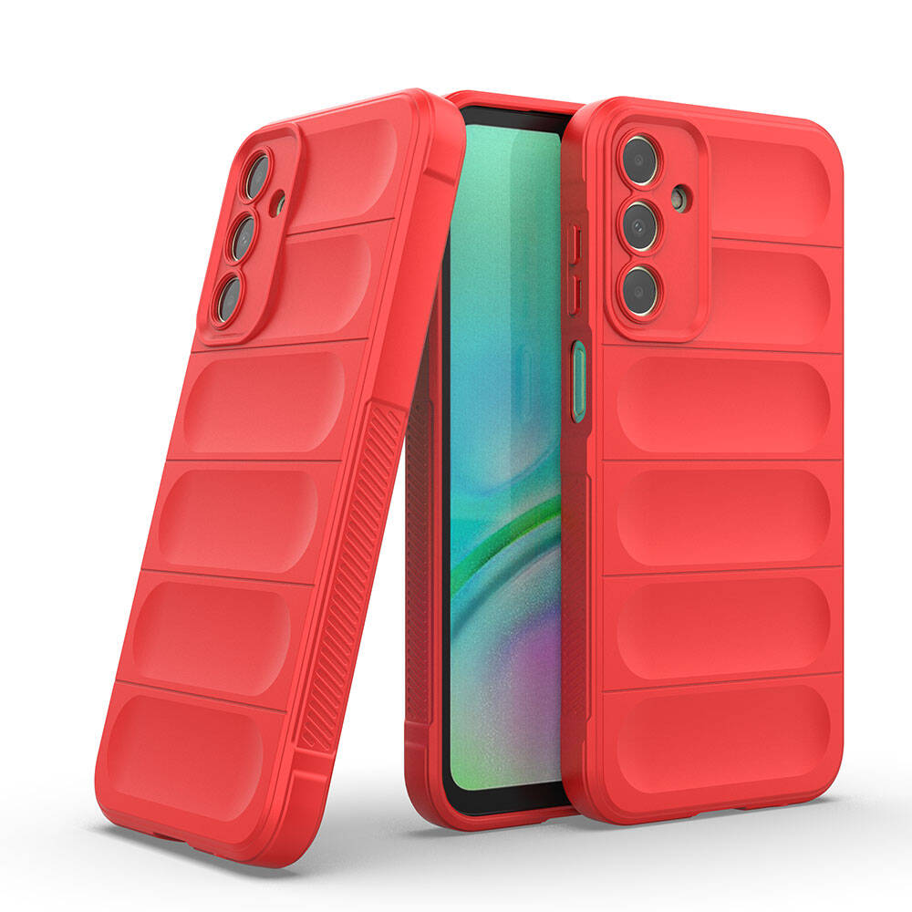 Galaxy A15 Kılıf Esnek TPU Oyuklu Arka Yüzey Tasarımlı Zore Etnik Silikon Kapak Koyu Yeşil