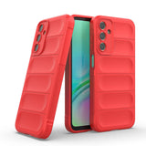 Galaxy A15 Kılıf Esnek TPU Oyuklu Arka Yüzey Tasarımlı Zore Etnik Silikon Kapak Kırmızı