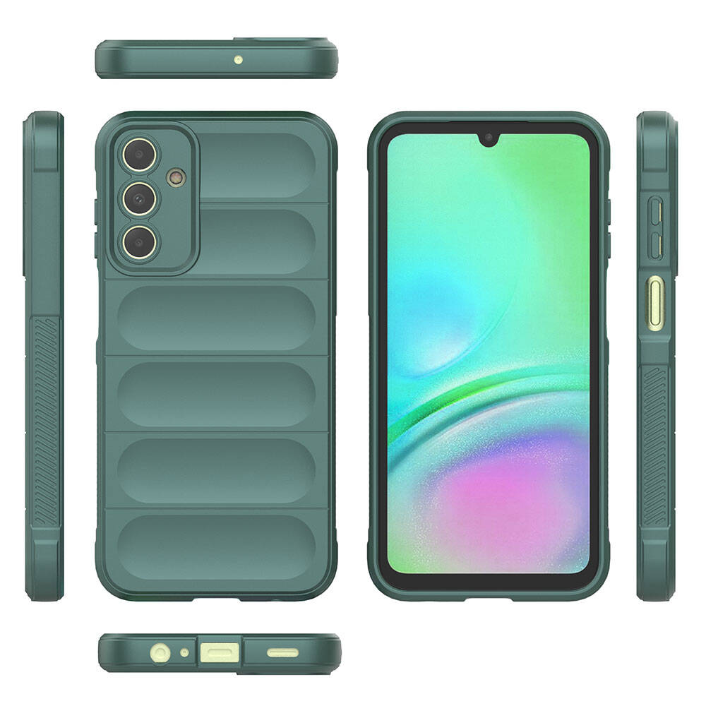 Galaxy A15 Kılıf Esnek TPU Oyuklu Arka Yüzey Tasarımlı Zore Etnik Silikon Kapak Kırmızı