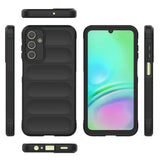Galaxy A15 Kılıf Esnek TPU Oyuklu Arka Yüzey Tasarımlı Zore Etnik Silikon Kapak Siyah