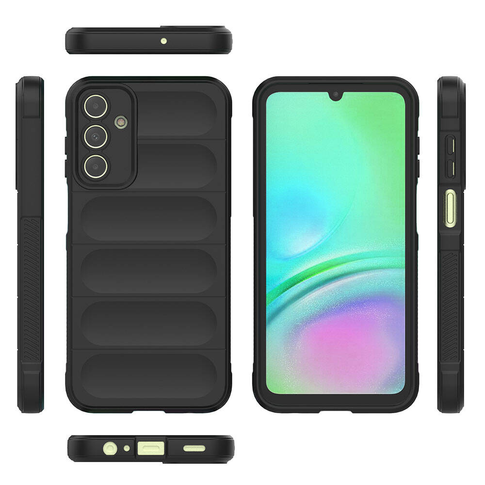 Galaxy A15 Kılıf Esnek TPU Oyuklu Arka Yüzey Tasarımlı Zore Etnik Silikon Kapak Kırmızı
